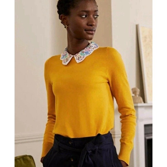 Boden Sweaters - Boden Colette Collar Sweater in Tuscan Sun Women's Large
